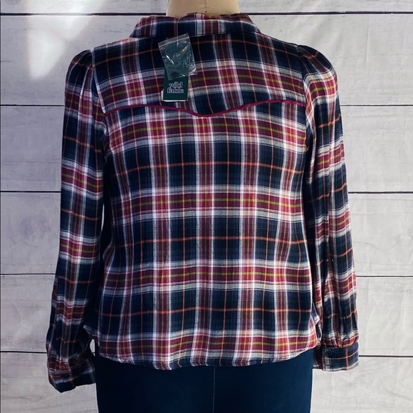 Wild Fable western style cropped flannel shirt - Picture 2 of 3